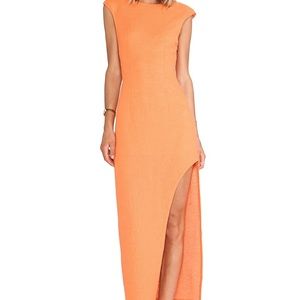 Lumier by Bariano orange maxi dress large